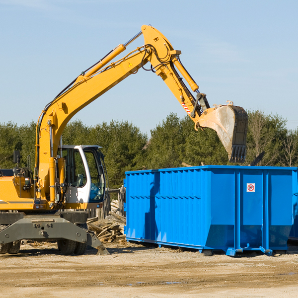 are there any restrictions on where a residential dumpster can be placed in Ridgeway IA